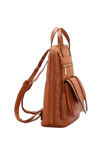 Mochila Feminina Chenson Original com Bolso Antifurto PU CG84294